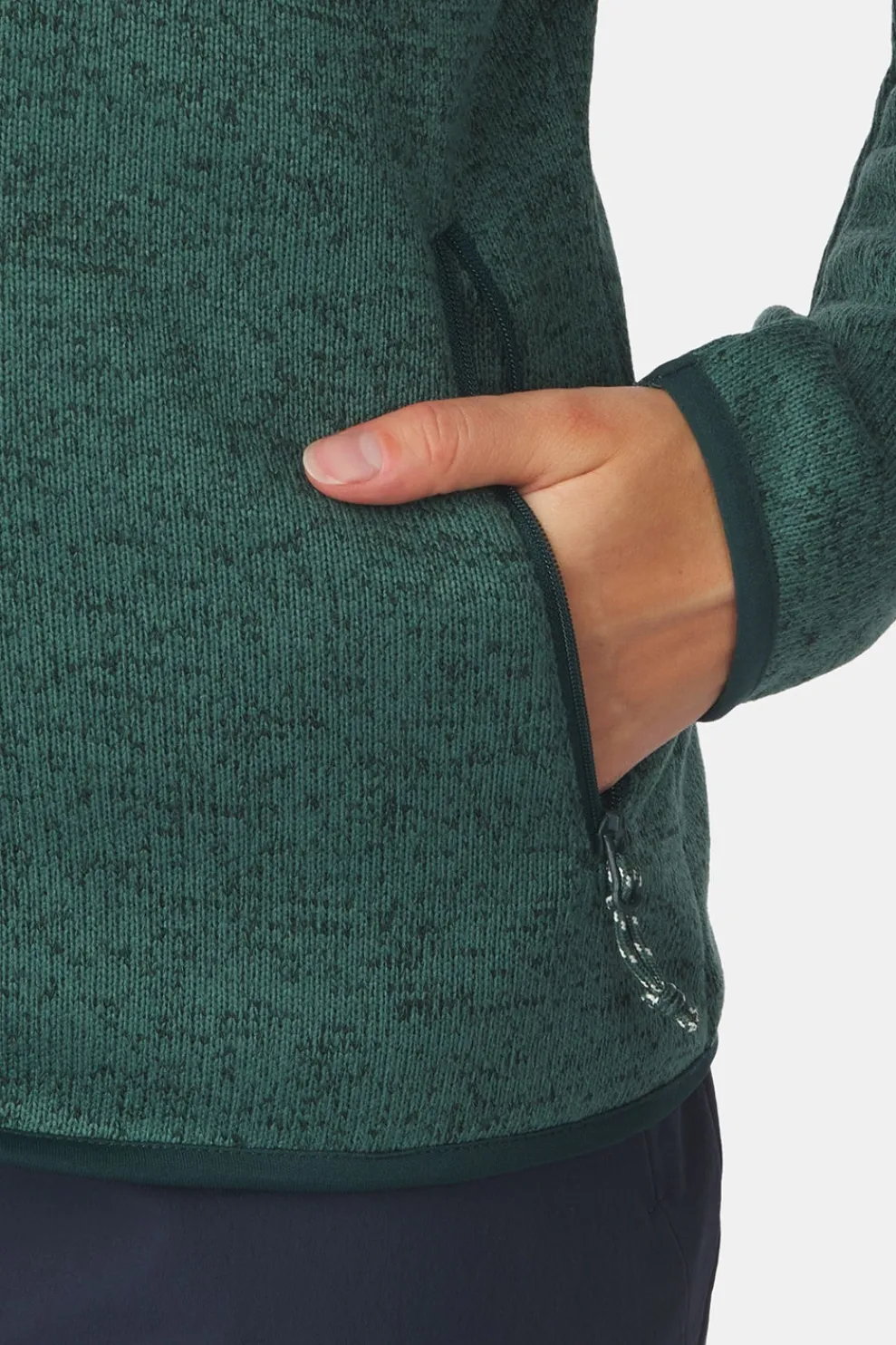 New Ayacucho Fleece Drasland II Jacket W Darkest Spruce Melange