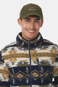 Best Ayacucho Fleece Fitz Roy Jaquard Sherpa Jacket Navy/Moss Print