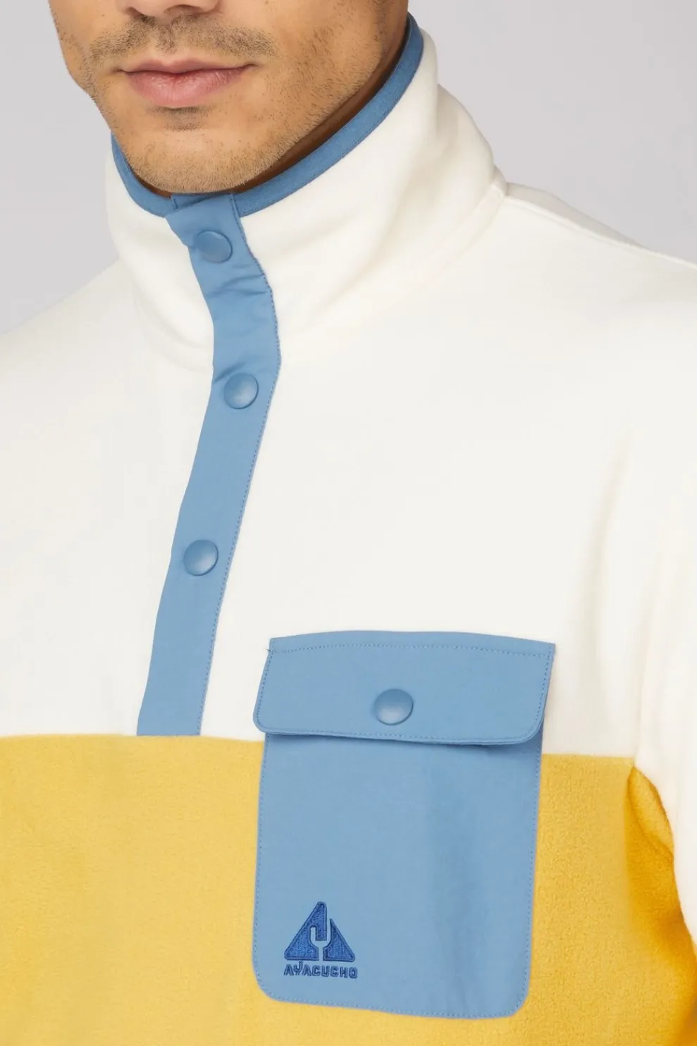 Fleece Fitzroy Snap Pullover M-Ayacucho New