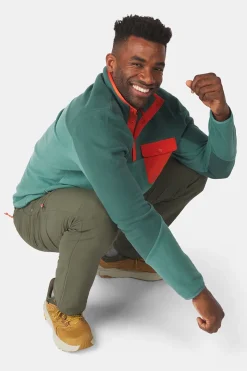 Best Ayacucho Fleece Fitzroy Snap Pullover M Bistro Green Combo