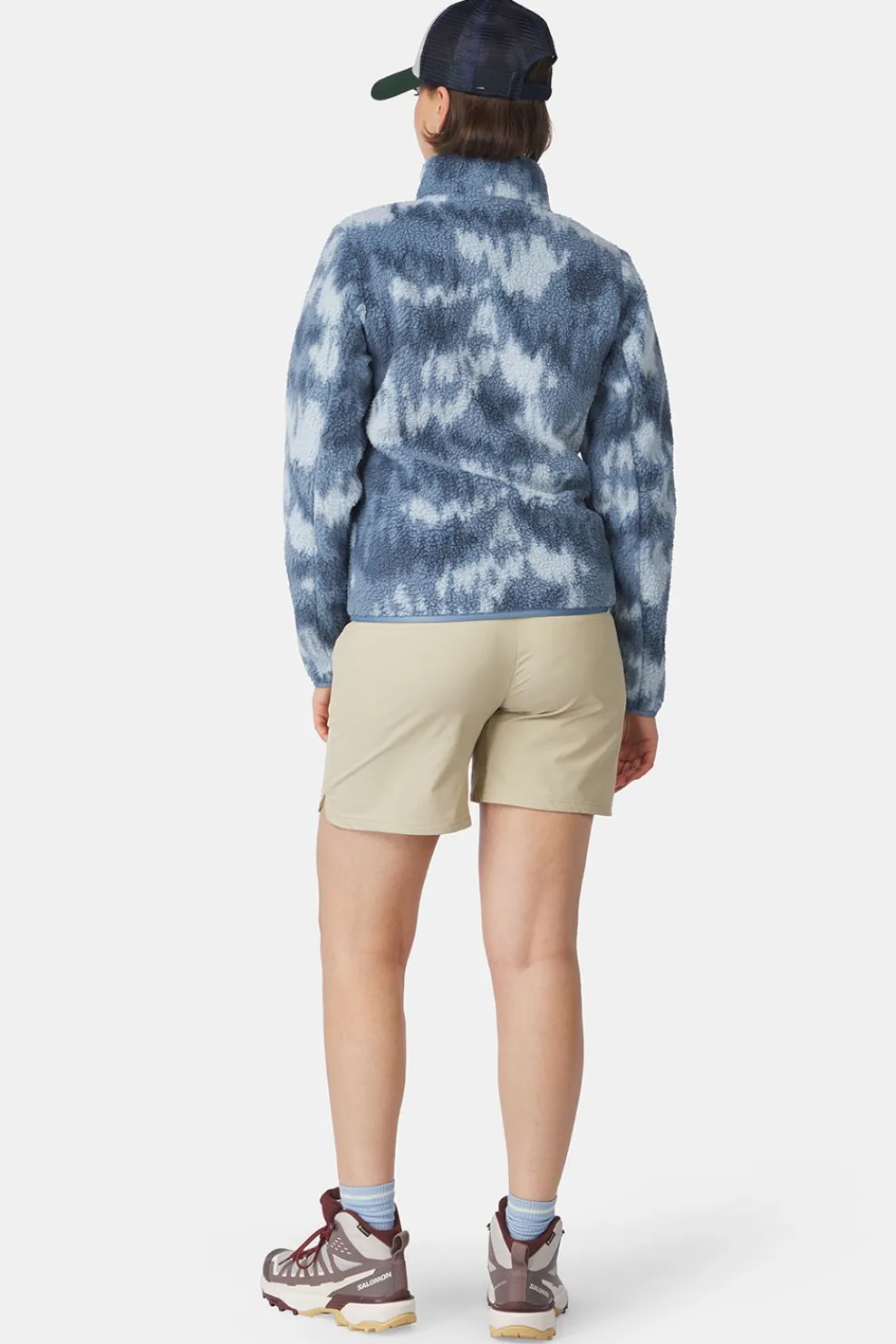 Best Ayacucho Fleece Flynn Printed 1/2 Zip Fleece W Blue Mirage Print