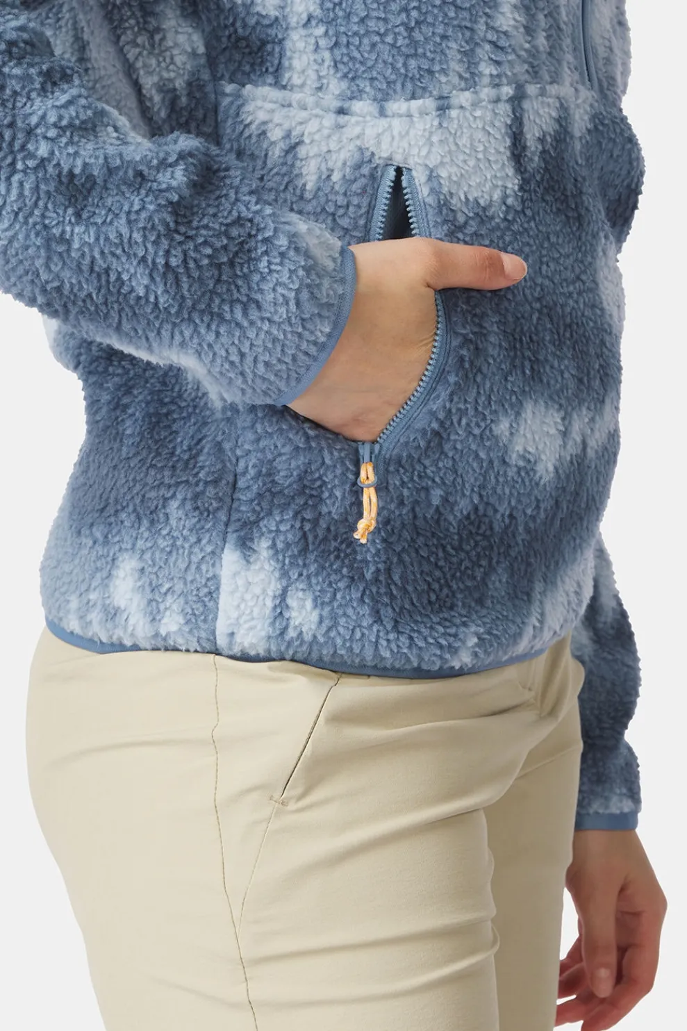 Best Ayacucho Fleece Flynn Printed 1/2 Zip Fleece W Blue Mirage Print