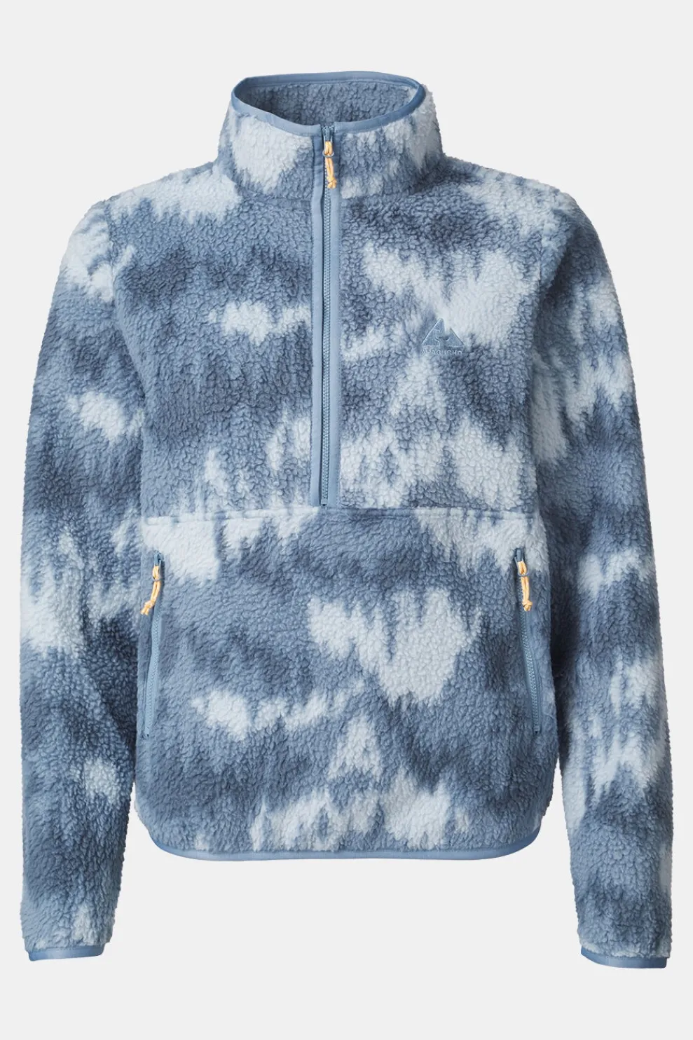 Best Ayacucho Fleece Flynn Printed 1/2 Zip Fleece W Blue Mirage Print