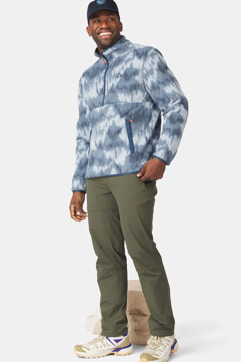 Fleece Flynn Printed 1/2 Zip Fleece M-Ayacucho Outlet