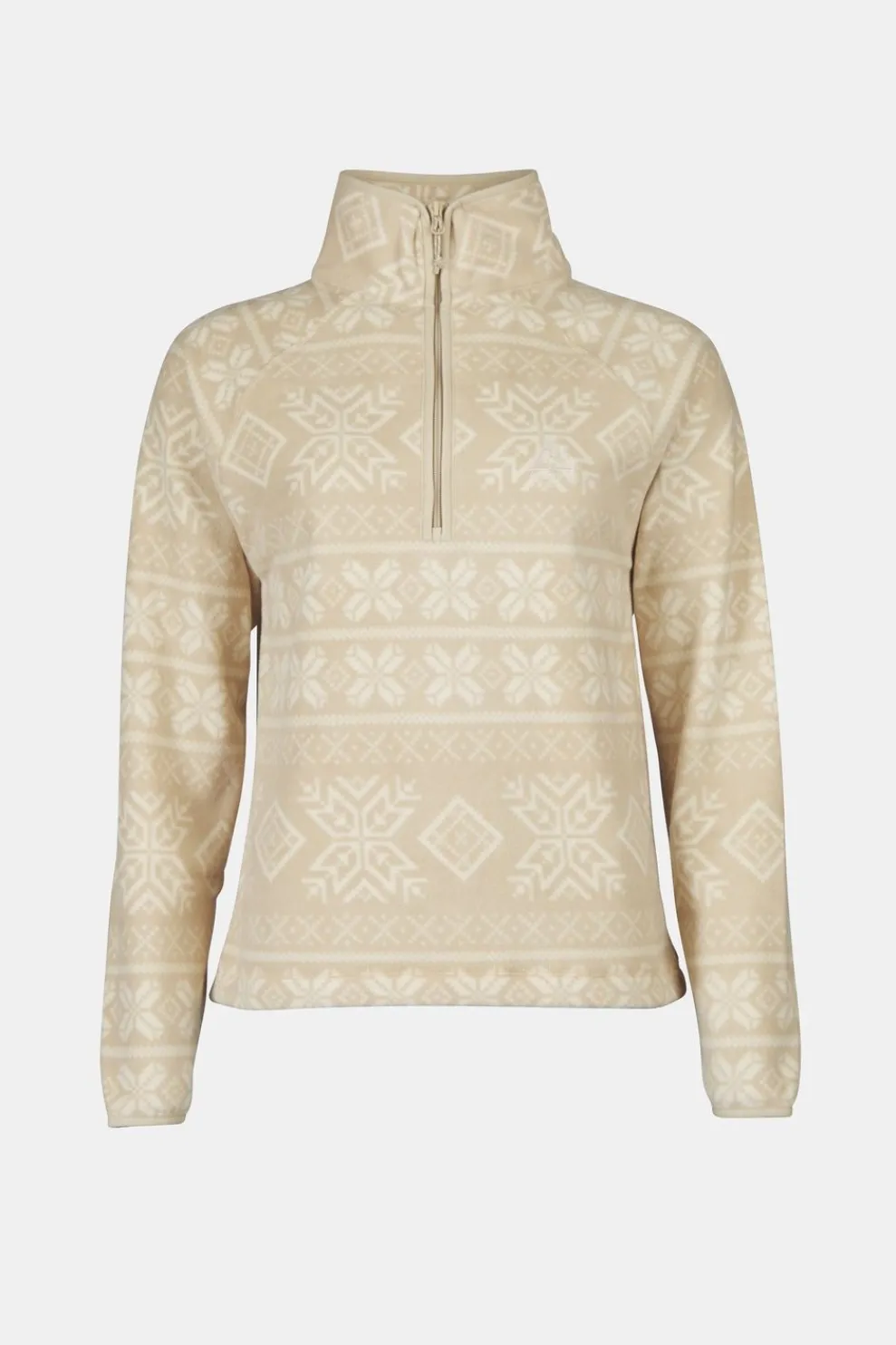 New Ayacucho Fleece Inverno Printed Fleece Half Zip W Fields Of Rye Print