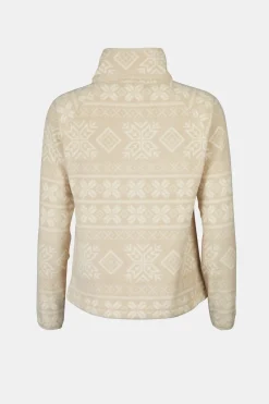 New Ayacucho Fleece Inverno Printed Fleece Half Zip W Fields Of Rye Print