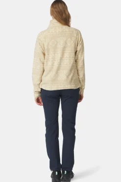 New Ayacucho Fleece Inverno Printed Fleece Half Zip W Fields Of Rye Print