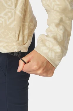 New Ayacucho Fleece Inverno Printed Fleece Half Zip W Fields Of Rye Print