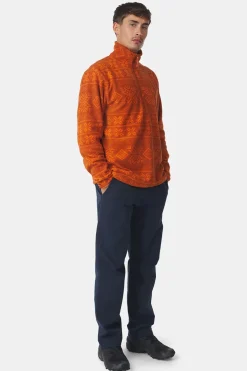 Clearance Ayacucho Fleece Inverno Printed Fleece Half Zip M Umber