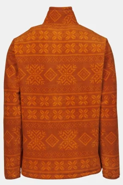 Clearance Ayacucho Fleece Inverno Printed Fleece Half Zip M Umber