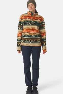 Outlet Ayacucho Fleece Leiria Printed Snap Pullover W Rust