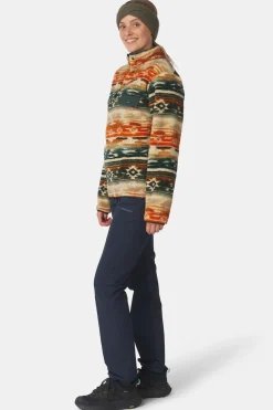 Outlet Ayacucho Fleece Leiria Printed Snap Pullover W Rust