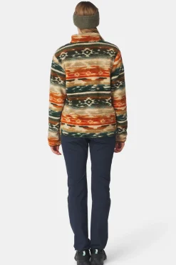 Outlet Ayacucho Fleece Leiria Printed Snap Pullover W Rust