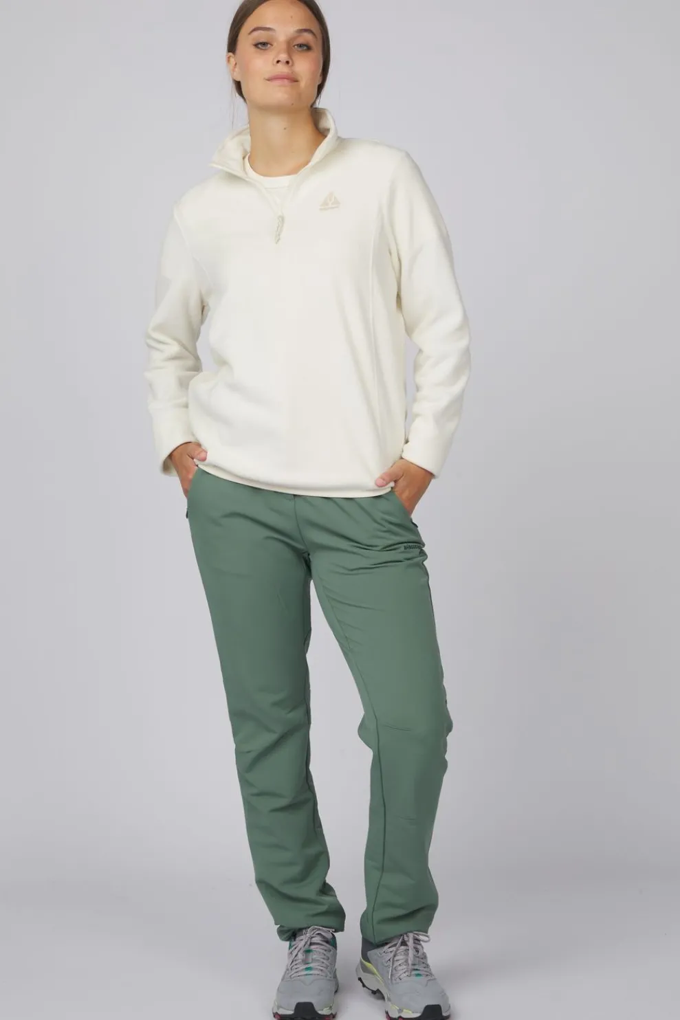 Outlet Ayacucho Fleece Lightweight Adventure 1/4 Zip W Ecru