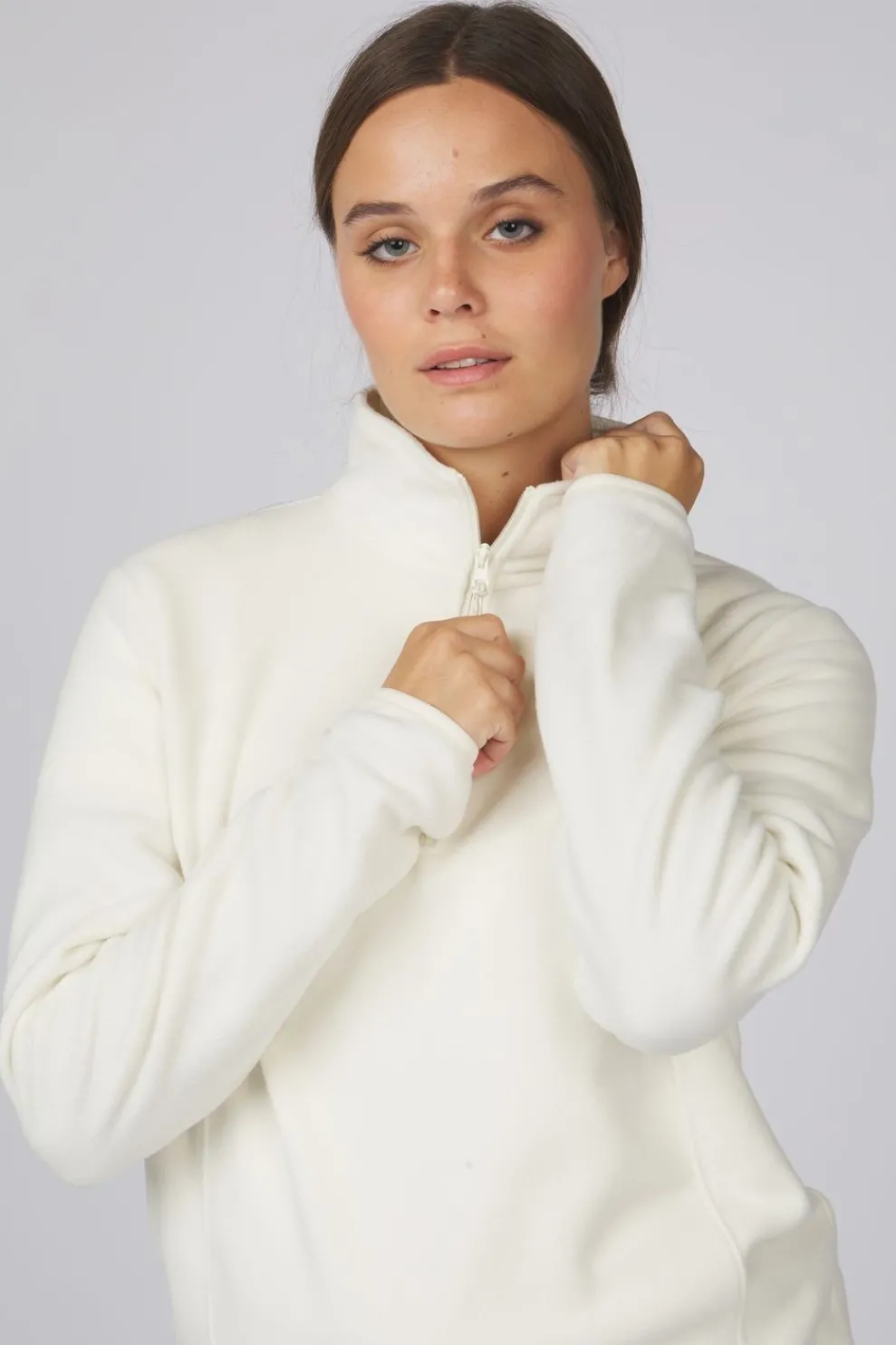 Outlet Ayacucho Fleece Lightweight Adventure 1/4 Zip W Ecru