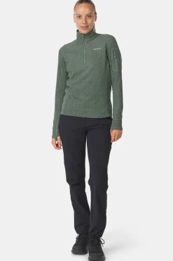 Fashion Ayacucho Fleece Mountain Packaway 1/2 Zip W Sage Leaf