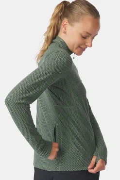 Fashion Ayacucho Fleece Mountain Packaway 1/2 Zip W Sage Leaf