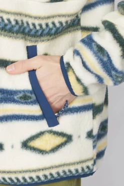 New Ayacucho Fleece Pehoe Printed Snap M Ecru Combo