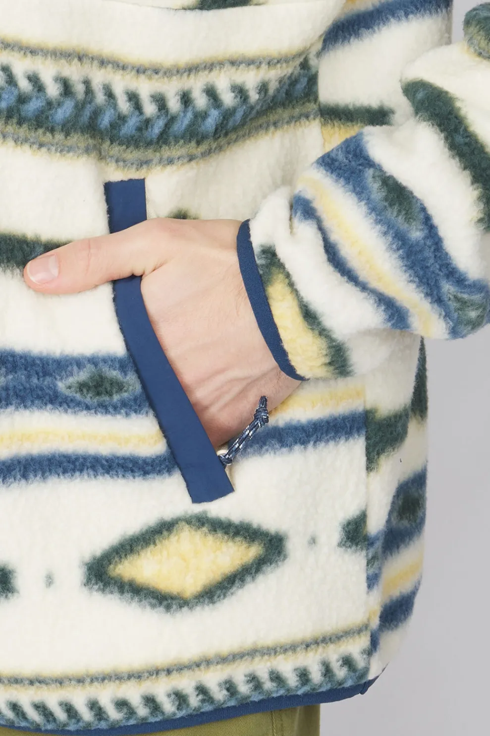 New Ayacucho Fleece Pehoe Printed Snap M Ecru Combo