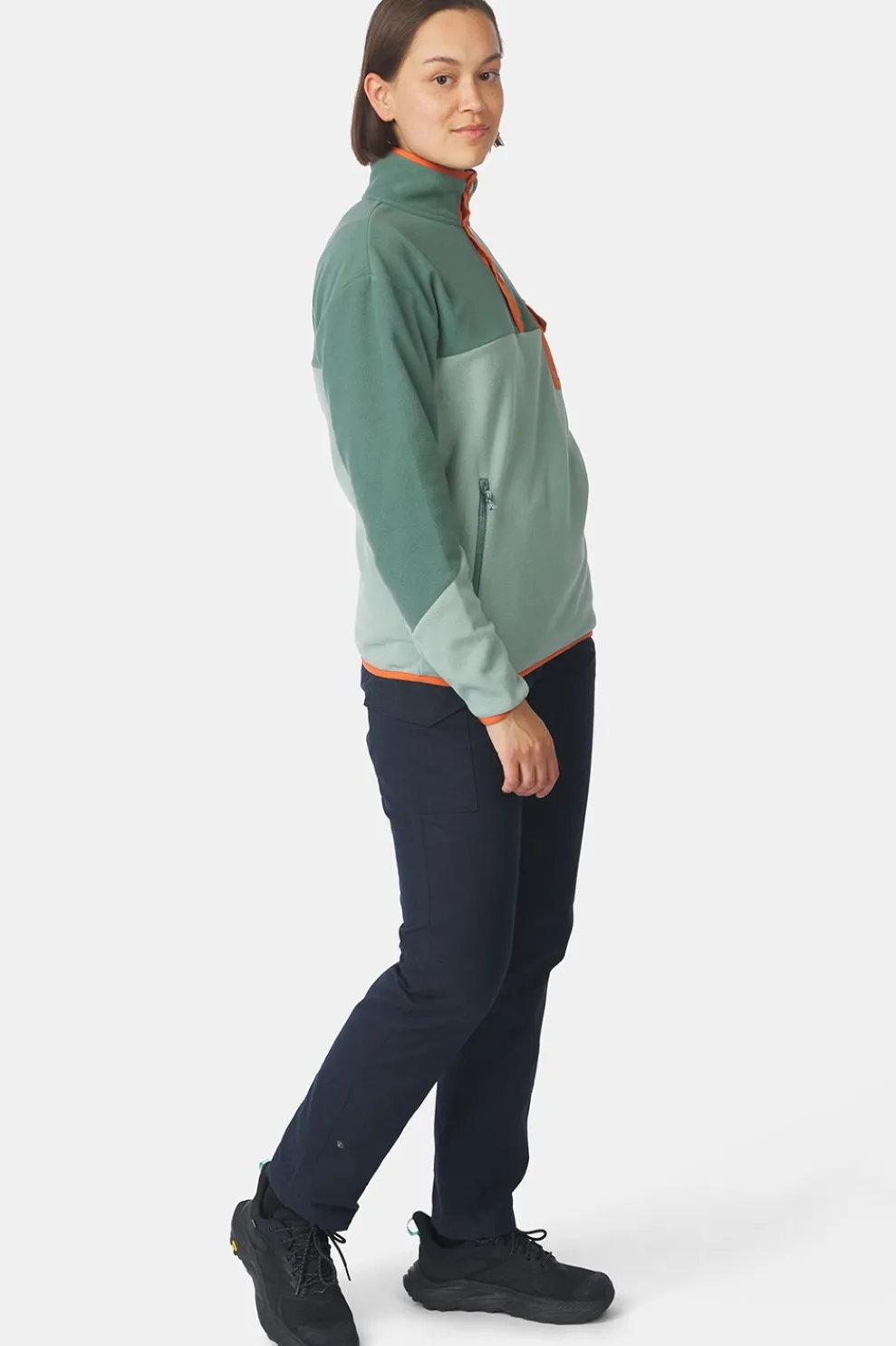 Online Ayacucho Fleece Peniche Micro Snap Pullover W Iceberg Green Combo