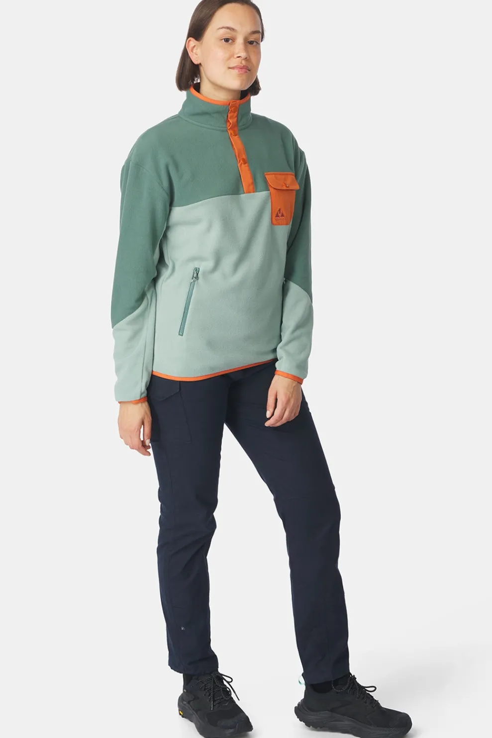 Online Ayacucho Fleece Peniche Micro Snap Pullover W Iceberg Green Combo