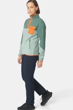 Online Ayacucho Fleece Peniche Micro Snap Pullover W Iceberg Green Combo