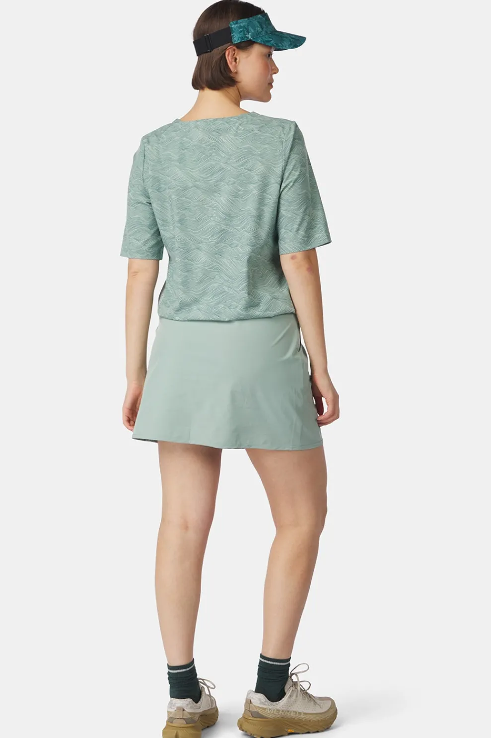 New Ayacucho Hemd City Travel Top Ss Ii W Iceberg Green Print