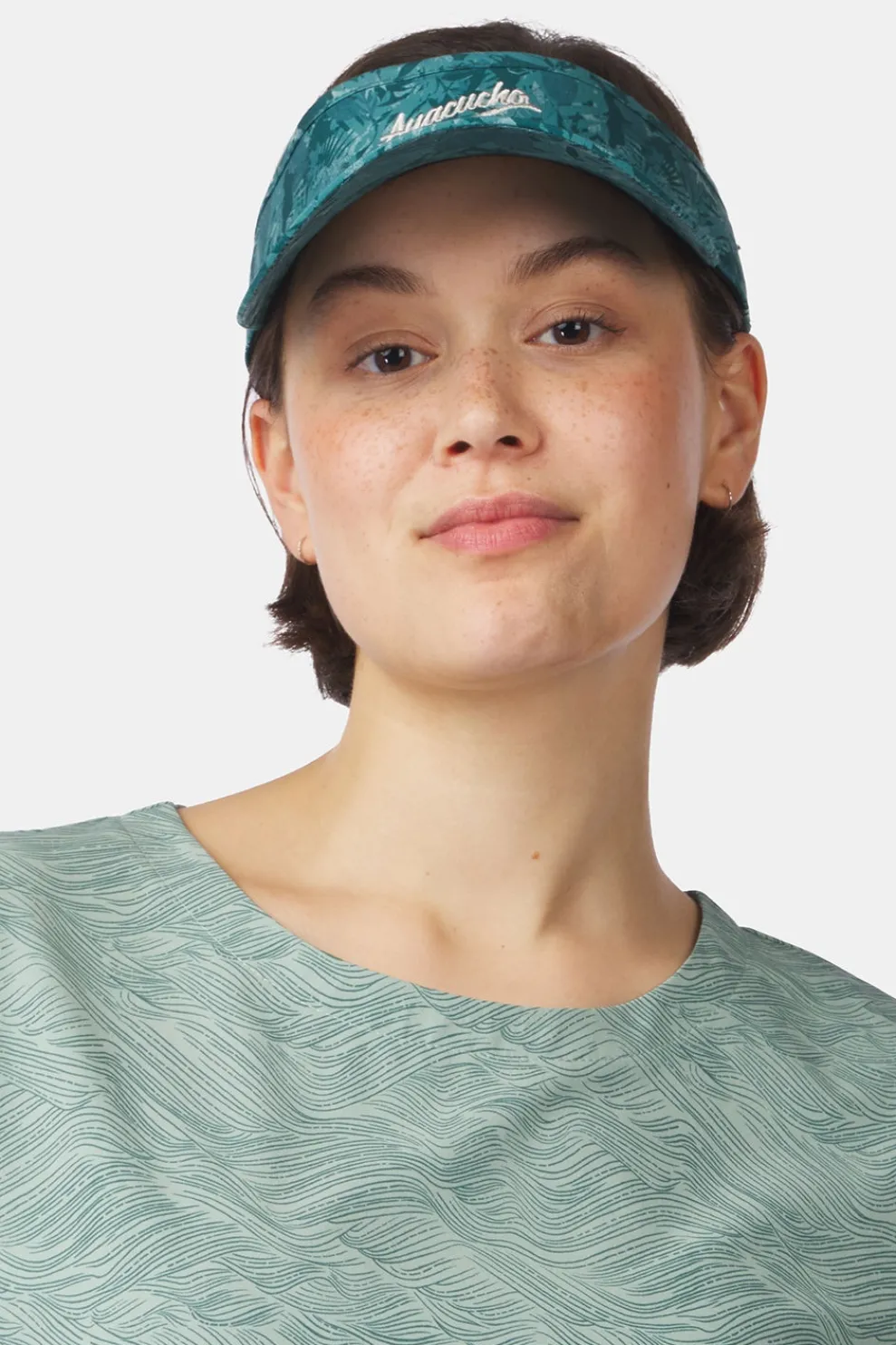 New Ayacucho Hemd City Travel Top Ss Ii W Iceberg Green Print