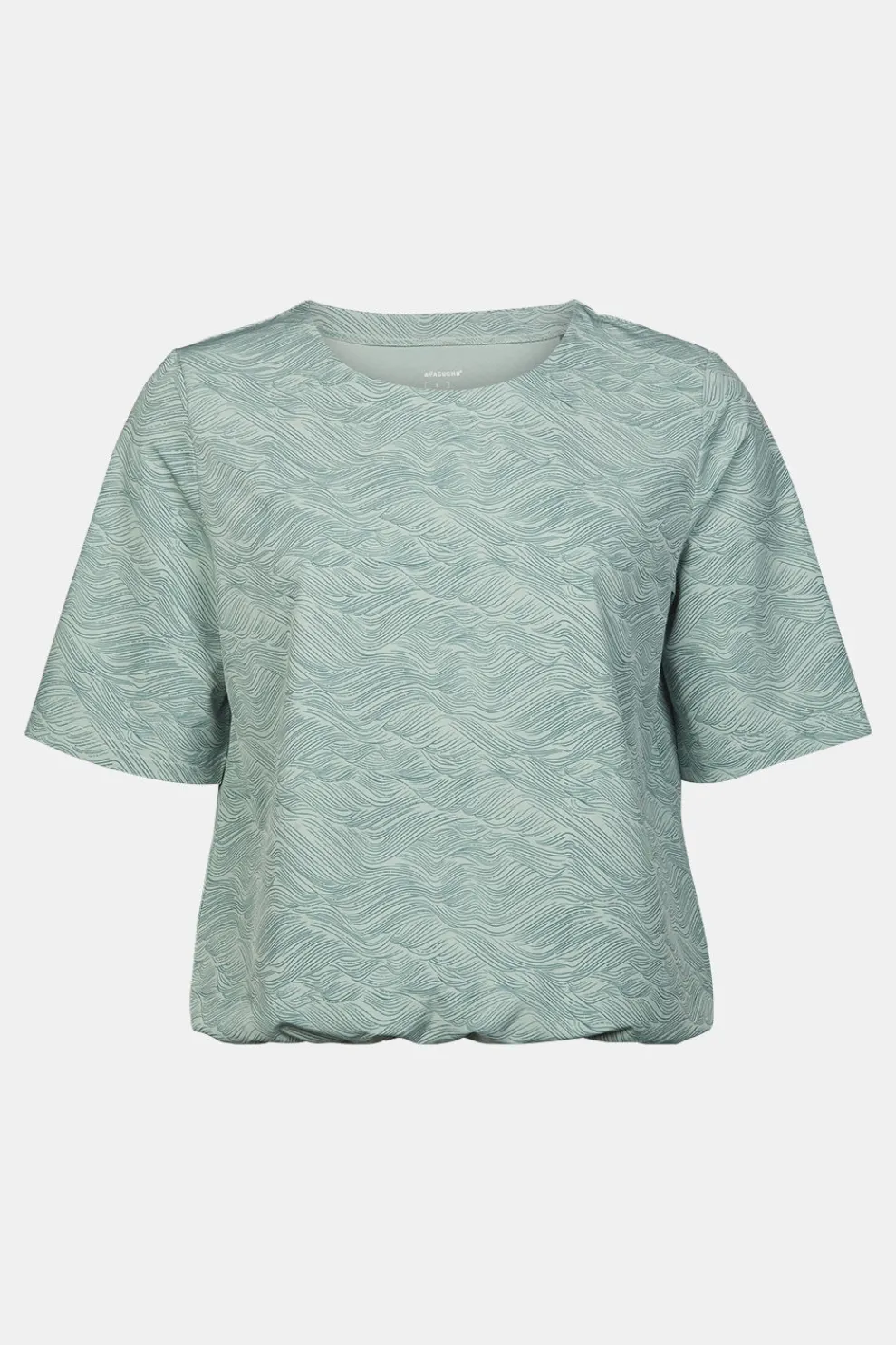 New Ayacucho Hemd City Travel Top Ss Ii W Iceberg Green Print