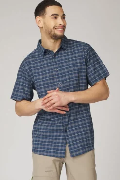 Hot Ayacucho Hemd Hiker III Stretch SS Am Navy Blue/Navy Blue