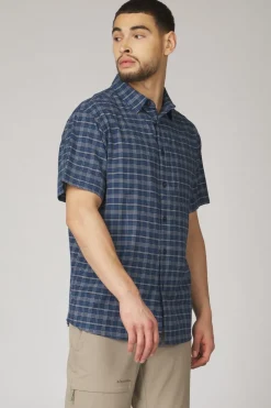 Hot Ayacucho Hemd Hiker III Stretch SS Am Navy Blue/Navy Blue