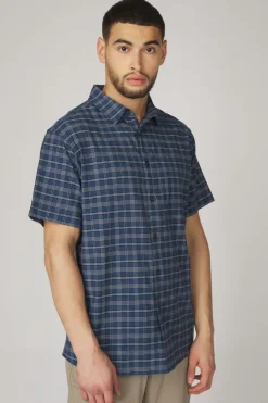 Hot Ayacucho Hemd Hiker III Stretch SS Am Navy Blue/Navy Blue