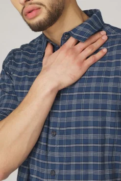 Hot Ayacucho Hemd Hiker III Stretch SS Am Navy Blue/Navy Blue