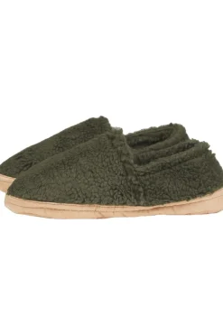 New Ayacucho Pantoffel Low Sherpa Dark Olive