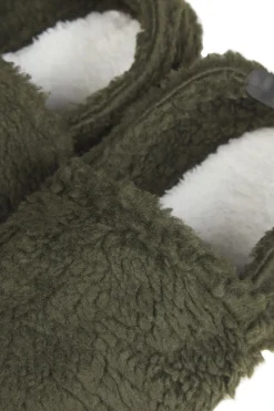 New Ayacucho Pantoffel Low Sherpa Dark Olive