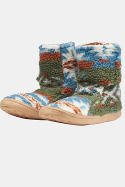 New Ayacucho Pantoffel Sherpa Printed Olivine/Umber Print