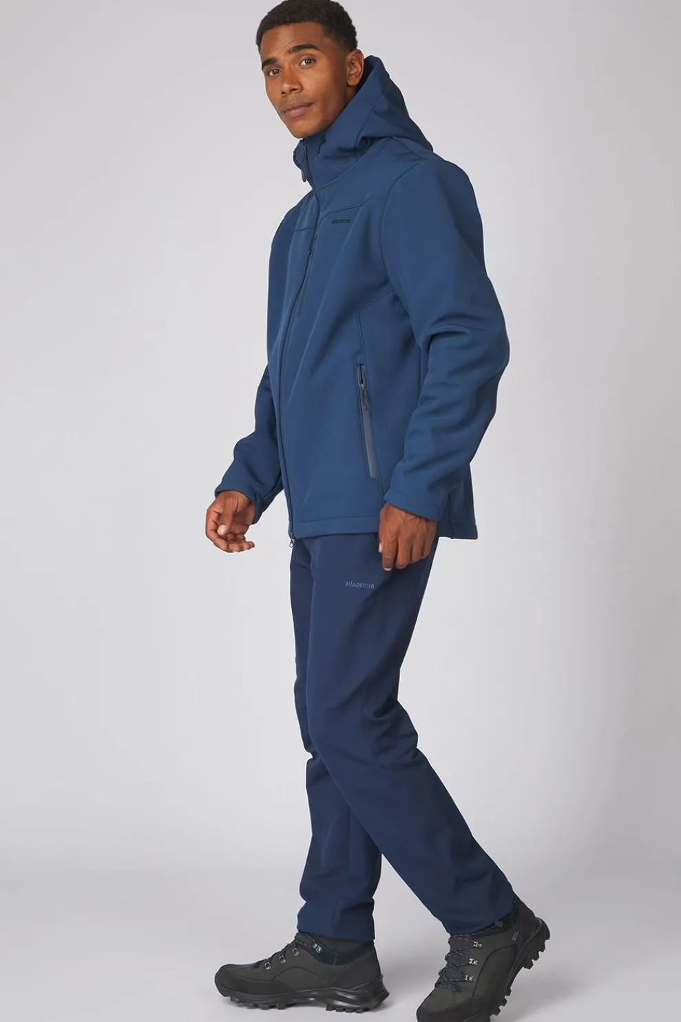 Clearance Ayacucho Softshell Jas Ridgeway Softshell Hoodie M Insignia Blue