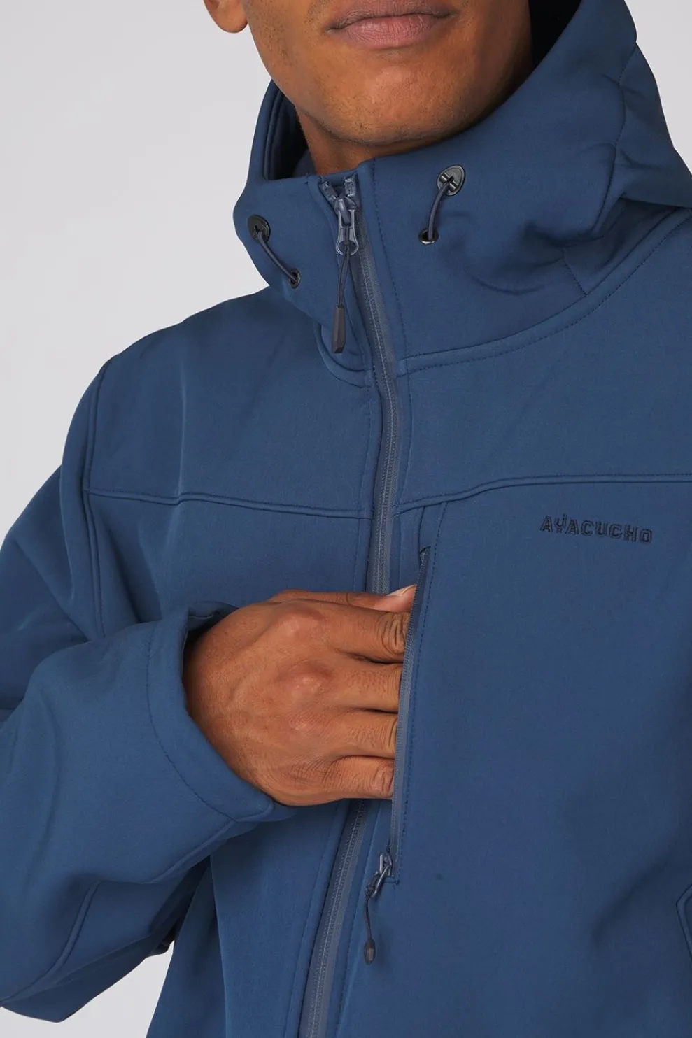 Clearance Ayacucho Softshell Jas Ridgeway Softshell Hoodie M Insignia Blue