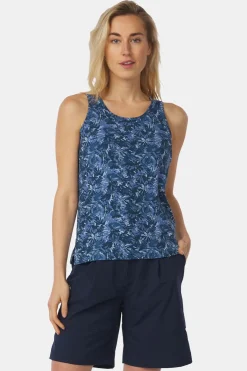 Fashion Ayacucho Top Greenwood Tank Top W Blue Wing Teal Print