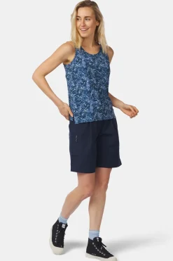 Fashion Ayacucho Top Greenwood Tank Top W Blue Wing Teal Print