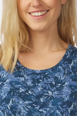 Fashion Ayacucho Top Greenwood Tank Top W Blue Wing Teal Print