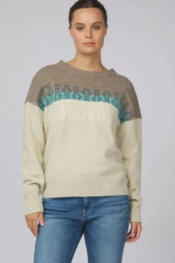 Best Ayacucho Trui Lugano Jaquard Wool Jumper W Stone