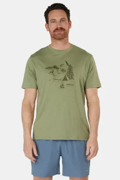 Fashion Ayacucho T-Shirt Campsite Sketch M Moss
