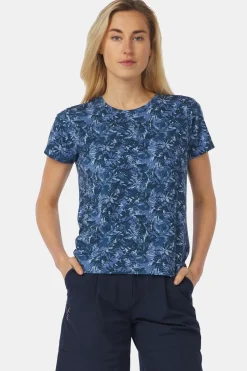 Hot Ayacucho T-Shirt Greenwood Ss W Blue Wing Teal Print