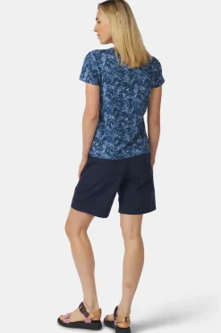 Hot Ayacucho T-Shirt Greenwood Ss W Blue Wing Teal Print