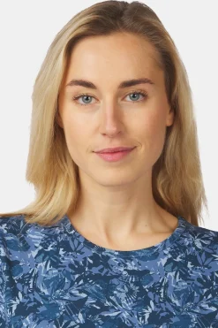 Hot Ayacucho T-Shirt Greenwood Ss W Blue Wing Teal Print