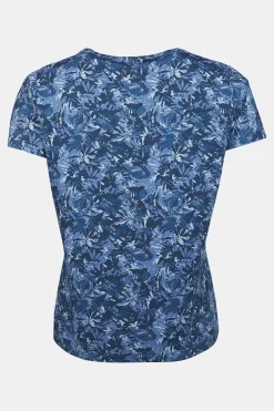 Hot Ayacucho T-Shirt Greenwood Ss W Blue Wing Teal Print