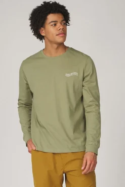 Clearance Ayacucho T-Shirt Hillside Organic Ls M Moss