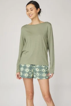 New Ayacucho T-Shirt Leila Ls W Moss