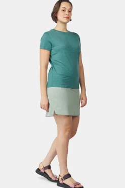 Best Ayacucho T-Shirt Ridge Trail Merino Print Ss W Blue Spruce